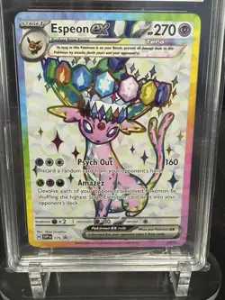 TAG 10 - Espeon ex SVP 175 - Pokemon Prismatic Evolution Black Star Promo - Image 3