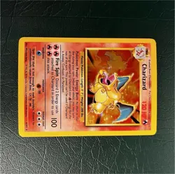 Pokemon TCG Charizard Base Set Holo Rare 4/102 1999 Wizards English Stage 2 - Image 1