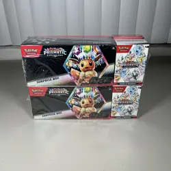 2x Pokemon Prismatic Evolutions Sams Club Exclusive Surprise Box Booster Bundle - Image 1