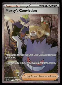 Pokemon Cards Morty's Conviction 211/162 Temporal Forces *eBay Live* - Image 1