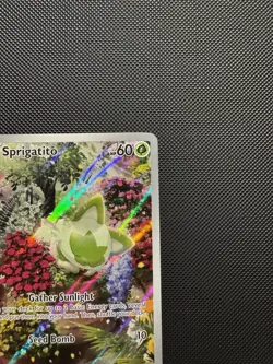Pokemon TCG Sprigatito 196/193 Sv02: Paldea Evolved Illustration Rare Near Mint - Image 5