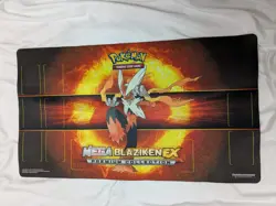 Pre-owned Pokemon Trading Card Game Mega Blaziken Ex Premium Collection Mat - Image 2