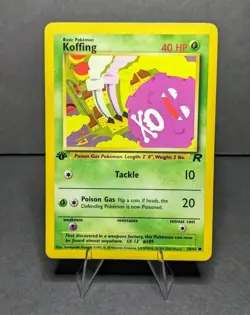 Koffing 58/82 Common Team Rocket Pokemon Card 1st Edition - Image 1