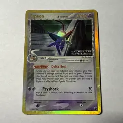 Pokemon Espeon 4/113 ex Delta Species Reverse Holo Stamped - Image 1
