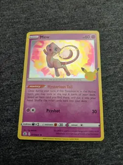 Pokemon TCG Mew 011/025 Celebrations 25th Anniversary Holo Rare NM - Image 1