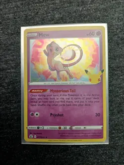 Pokemon TCG Mew 011/025 Celebrations 25th Anniversary Holo Rare NM - Image 4