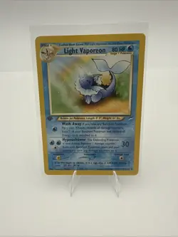 Pokemon Light Vaporeon 1st Edition 52/105 Neo Destiny Vintage - Great Card! - Image 1
