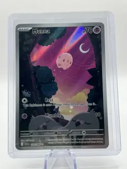 Munna 116/086 Illustration Rare Black Bolt English Pokemon IR - Image 1