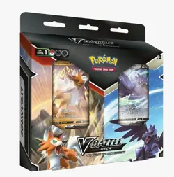 Pokemon TCG V Battle Deck Lycanroc vs. Corviknight Double Deck Bundle Sealed 820650809576 - Image 1