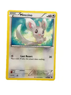 New: 2011 Pokemon TCG Minccino 84 Emerging Powers Regular Common - Image 1
