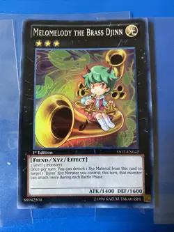 MELOMELODY THE BRASS DJINN SUPER RARE YS12-EN042 LP YUGIOH - Image 1