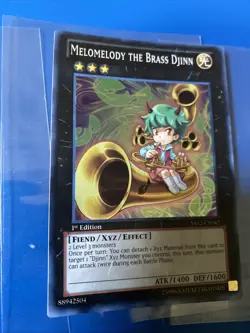 MELOMELODY THE BRASS DJINN SUPER RARE YS12-EN042 LP YUGIOH - Image 2