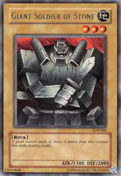 Giant Soldier of Stone Rare The Legend of Blue Eyes White Dragon LOB-068 NM - Image 1