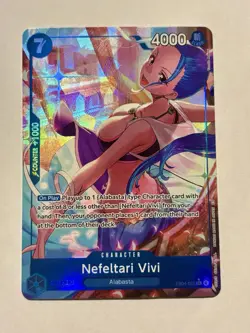 One Piece TCG EB04-025 Nefeltari Vivi SR Alt Art OP14 Azure Sea’s Seven ENGLISH - Image 1
