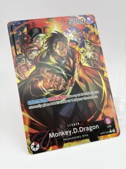 One Piece Monkey D Dragon OP07-001 Leader Alt Art 500 Years in the Future NM ENG - Image 2