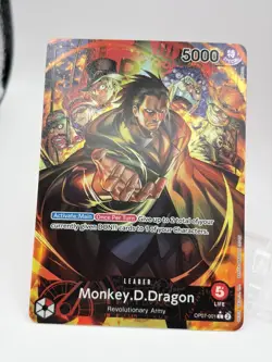 One Piece Monkey D Dragon OP07-001 Leader Alt Art 500 Years in the Future NM ENG - Image 3