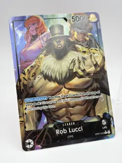 One Piece Rob Lucci OP07-079 Alt Art Leader - 500 Years In The Future NM ENGLISH - Image 2