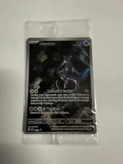 Pokemon 151 Mewtwo 052 Scarlet & Violet UPC Black Star Promo Card Holo Sealed - Image 1