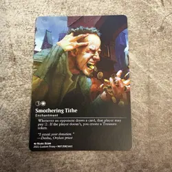 Smothering Tithe - Custom Art MTG Magic The Gathering Playtest Card - Image 1