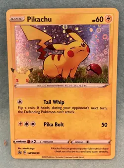 Pokemon Pikachu General Mills 25th Anniversary Stamped Holo Foil Promo Card NM - Image 1