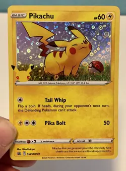 Pokemon Pikachu General Mills 25th Anniversary Stamped Holo Foil Promo Card NM - Image 4