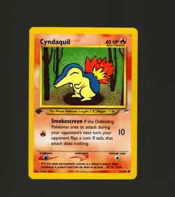 Cyndaquil 61/105 1st Edition Neo Destiny Pokemon TCG NM/MINT Vintage 2002 Card - Image 1