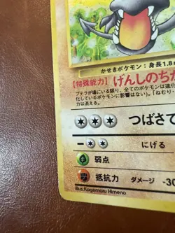 Aerodactyl Mystery of the Fossils Holo Old back (Japanese Pokemon Vintage card) - Image 5