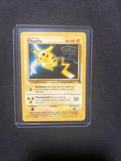 Pokemon Pikachu Black Star Promo Stamped Card the First Movie #4 Lp - Image 1