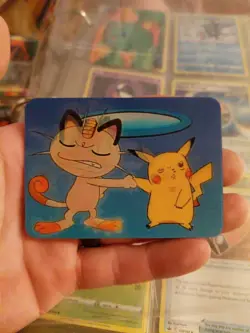 1998 Pikachu & Meowth Pioneer Viz Video DVD Pokemon Promo Card #0032D - Image 3