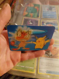 1998 Pikachu & Meowth Pioneer Viz Video DVD Pokemon Promo Card #0032D - Image 5