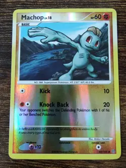 Machop 64/100 Reverse Holo Diamond & Pearl Stormfront Pokemon Card - Image 1