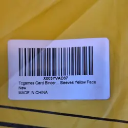 TCGAMES 3-Ring 9-Pocket Card Binder With Zipper Yellow Face Holds 720 Cards - Image 5