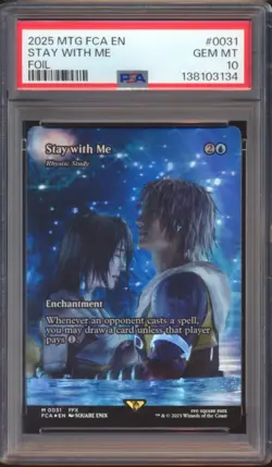 MTG FINAL FANTASY STAY WITH ME FOIL #0031 PSA 10! - Image 1