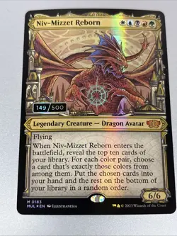 Niv-Mizzet Reborn March of the Machine: Multiverse Foil Serialized 149/500 - Image 3
