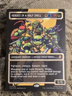 Heroes in a Half Shell (0096) (Borderless) (Surge Foil) Commander: Teenage... - Image 1