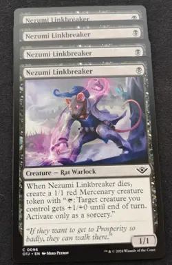 Nezumi Linkbreaker X4 - Playset - OTJ - MTG - NM Unplayed - EN - 0096 - Image 1