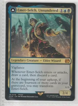 MTG Emet-Selch, Unsundered #218 FINAL FANTASY Normal Mythic NM - Image 1