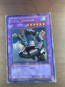 YUGIOH Rare Metal Dragon LOB-E082 - Image 1