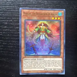 Yu-Gi-Oh Card - SOFU-EN089 - MORGAN, THE ENCHANTRESS OF AVALON (ultra rare holo) - Image 1