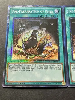 3x Pre-Preparation Of Rites | RA01 | Collectors Rare | NM | 1st Ed | YuGiOh! - Image 3