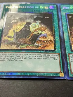 3x Pre-Preparation Of Rites | RA01 | Collectors Rare | NM | 1st Ed | YuGiOh! - Image 4