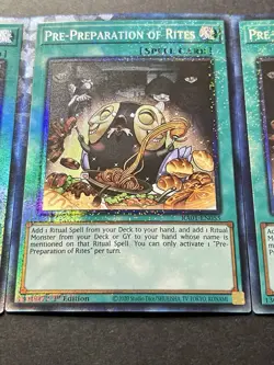3x Pre-Preparation Of Rites | RA01 | Collectors Rare | NM | 1st Ed | YuGiOh! - Image 5
