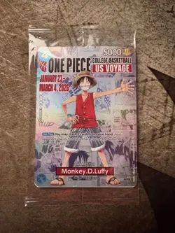 Monkey.D.Luffy (055) (College Basketball US Voyage) P-055 One Piece Promotion... - Image 2