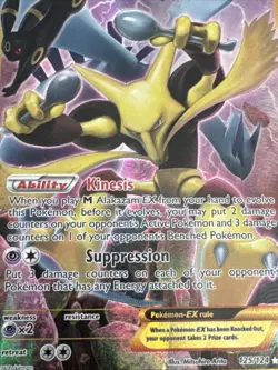 Alakazam EX Secret Rare Holo Pokemon Card TCG Fates Collide 125/124 - Image 2