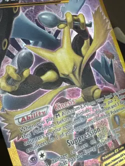 Alakazam EX Secret Rare Holo Pokemon Card TCG Fates Collide 125/124 - Image 4