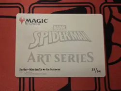 Spider Man Gold Stamped Art Card 31/54 Near Mint Condition - Image 2