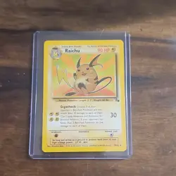 Pokemon Raichu Fossil 29/62 Rare 90HP 1999 Unlimited Regular English Card - Image 1