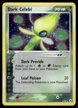 Pokemon Cards Dark Celebi 4/101 Hidden Legends Holo Rare *eBay Live* - Image 1