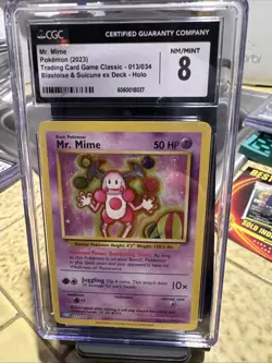 Mr mime 2023 #13/34 Trading Card Game Classic Blastoise & Suicune Ex Deck - Image 1