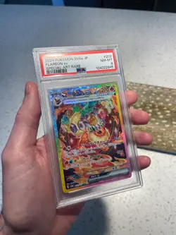 Flareon EX 202/187 PSA 8 NM MT SAR SV8a Terastal Festival Japanese Pokemon Card - Image 1